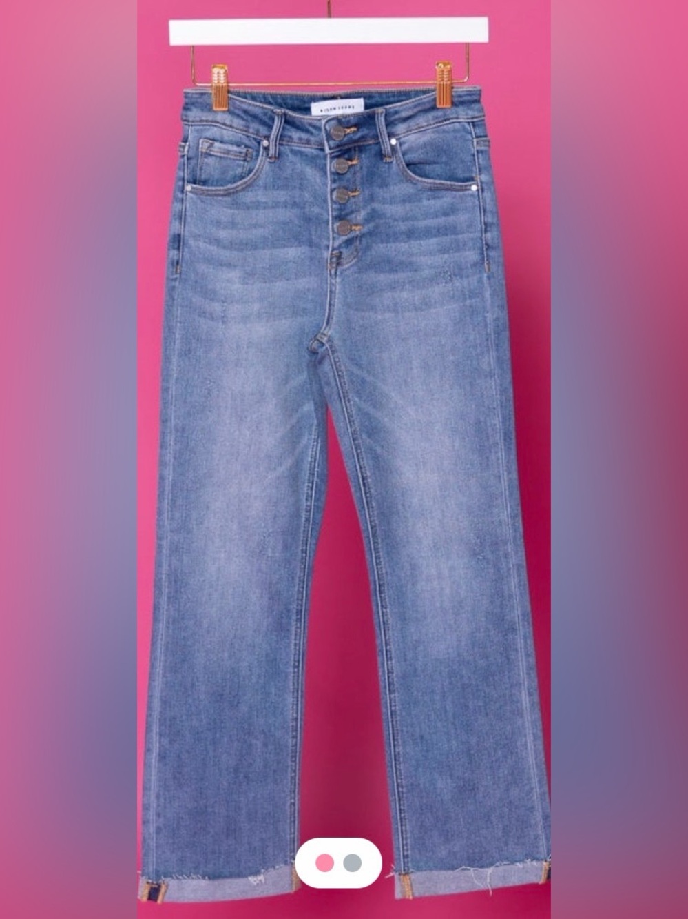 Straight Leg Women’s Jeans in Light Blue Wash